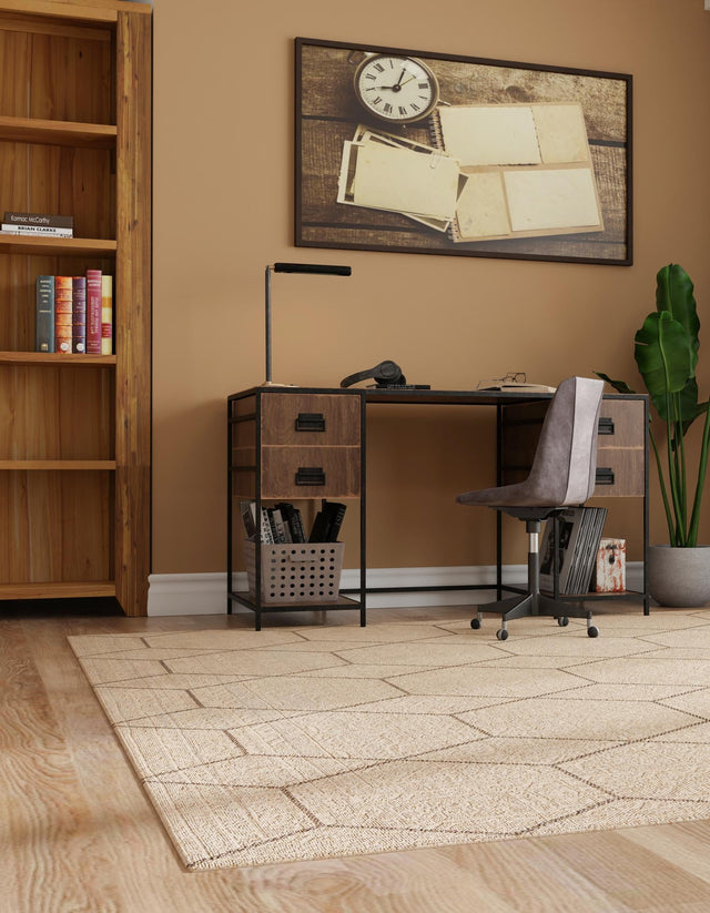 Natural 12' 2 x 12' 2 Dunes Square Area Rug 100% Polypropylene With Cotton Backing Carpet for Living, Dining, Office, Dorms, Bedrooms for Sale at Rug Engine