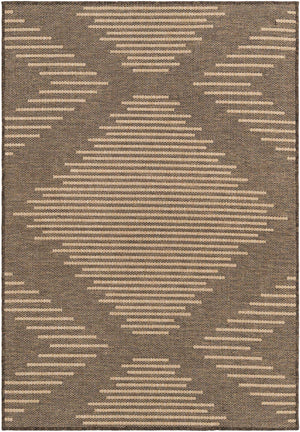 Brown 4' 1 x 6' 1 Dunes Rectangle Area Rug 100% Polypropylene With Cotton Backing Carpet for Living, Dining, Office, Dorms, Bedrooms for Sale at Rug Engine