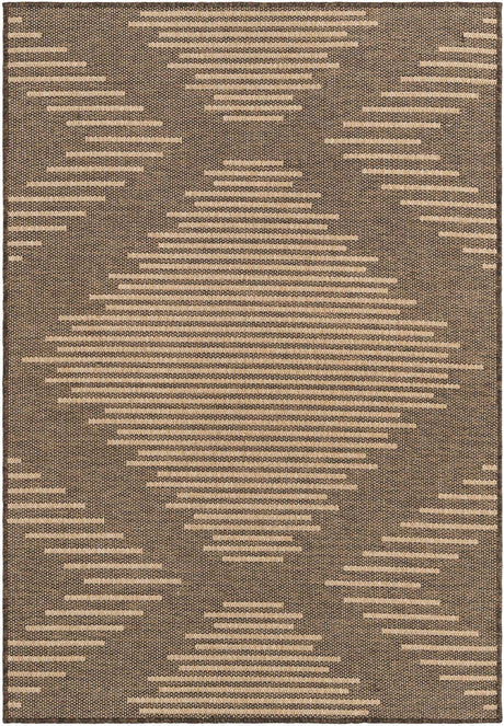 Brown 4' 1 x 6' 1 Dunes Rectangle Area Rug 100% Polypropylene With Cotton Backing Carpet for Living, Dining, Office, Dorms, Bedrooms for Sale at Rug Engine