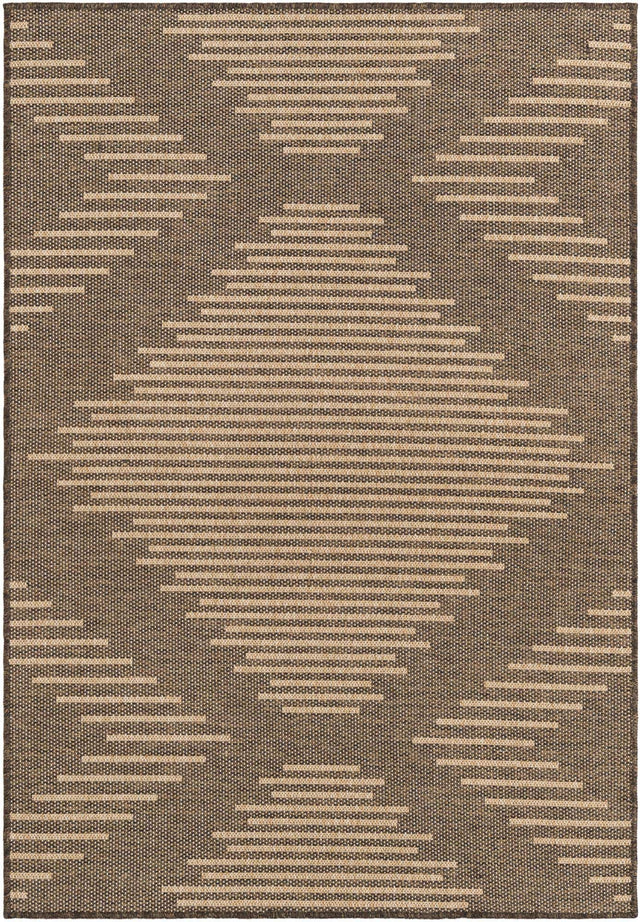 Brown 4' 1 x 6' 1 Dunes Rectangle Area Rug 100% Polypropylene With Cotton Backing Carpet for Living, Dining, Office, Dorms, Bedrooms for Sale at Rug Engine