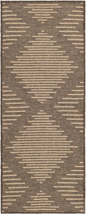 Brown 2' 2 x 5' 3 Dunes Runner Area Rug 100% Polypropylene With Cotton Backing Carpet for Living, Dining, Office, Dorms, Bedrooms for Sale at Rug Engine