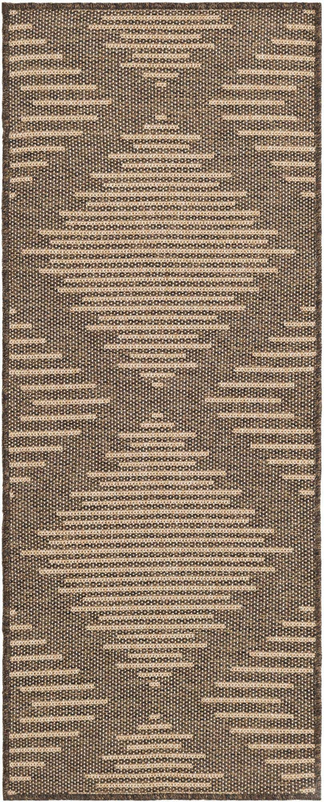 Brown 2' 2 x 5' 3 Dunes Runner Area Rug 100% Polypropylene With Cotton Backing Carpet for Living, Dining, Office, Dorms, Bedrooms for Sale at Rug Engine