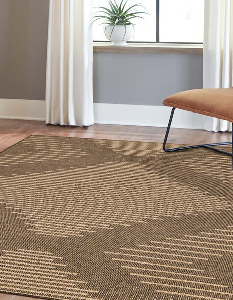Brown 2' 2 x 3' 1 Dunes Rectangle Area Rug 100% Polypropylene With Cotton Backing Carpet for Living, Dining, Office, Dorms, Bedrooms for Sale at Rug Engine