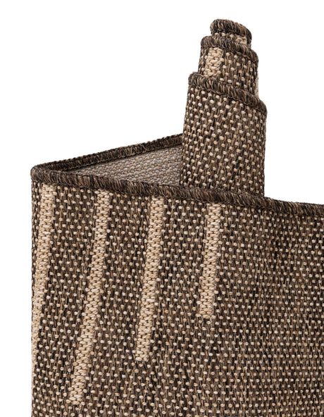 Brown 5' 3 x 8' Dunes Rectangle Area Rug 100% Polypropylene With Cotton Backing Carpet for Living, Dining, Office, Dorms, Bedrooms for Sale at Rug Engine