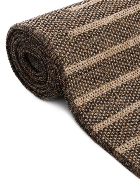 Brown 5' 3 x 8' Dunes Rectangle Area Rug 100% Polypropylene With Cotton Backing Carpet for Living, Dining, Office, Dorms, Bedrooms for Sale at Rug Engine