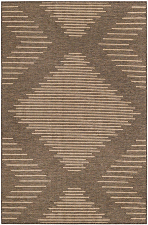 Brown 5' 3 x 8' Dunes Rectangle Area Rug 100% Polypropylene With Cotton Backing Carpet for Living, Dining, Office, Dorms, Bedrooms for Sale at Rug Engine
