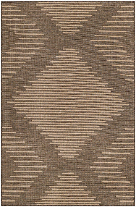 Brown 5' 3 x 8' Dunes Rectangle Area Rug 100% Polypropylene With Cotton Backing Carpet for Living, Dining, Office, Dorms, Bedrooms for Sale at Rug Engine