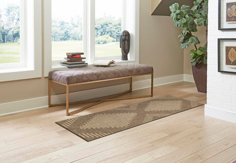 Brown 2' 2 x 5' 3 Dunes Runner Area Rug 100% Polypropylene With Cotton Backing Carpet for Living, Dining, Office, Dorms, Bedrooms for Sale at Rug Engine