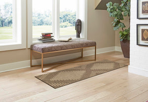 Brown 2' 9 x 12' Dunes Runner Area Rug 100% Polypropylene With Cotton Backing Carpet for Living, Dining, Office, Dorms, Bedrooms for Sale at Rug Engine