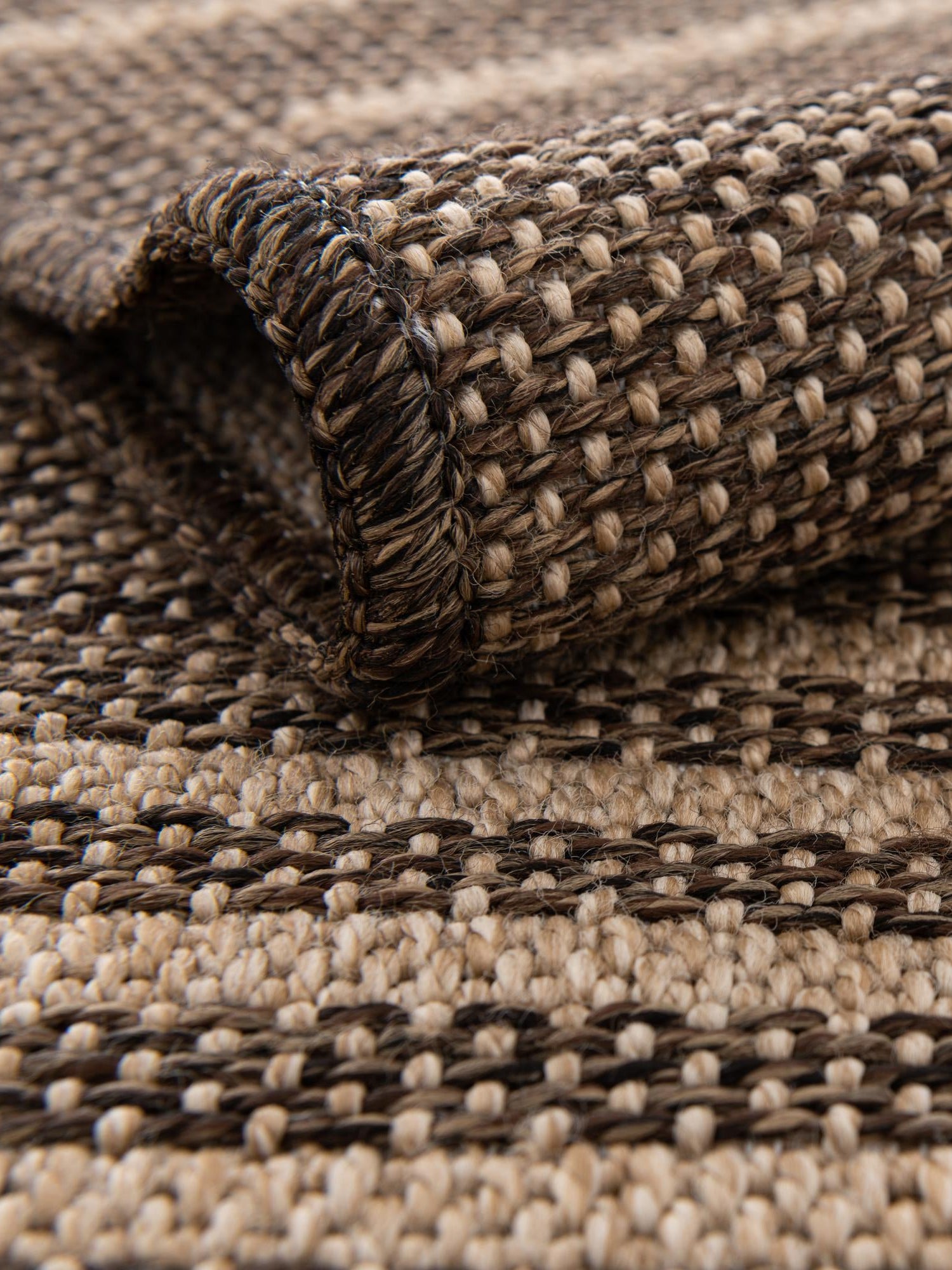 Brown 2' 9 x 12' Dunes Runner Area Rug 100% Polypropylene With Cotton Backing Carpet for Living, Dining, Office, Dorms, Bedrooms for Sale at Rug Engine
