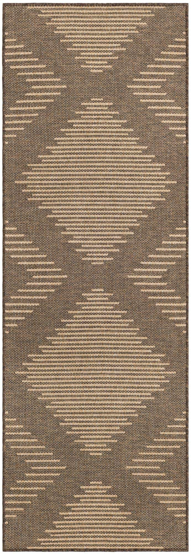 Brown 2' 9 x 8' Dunes Runner Area Rug 100% Polypropylene With Cotton Backing Carpet for Living, Dining, Office, Dorms, Bedrooms for Sale at Rug Engine