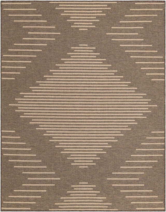 Brown 7' 10 x 10' Dunes Rectangle Area Rug 100% Polypropylene With Cotton Backing Carpet for Living, Dining, Office, Dorms, Bedrooms for Sale at Rug Engine