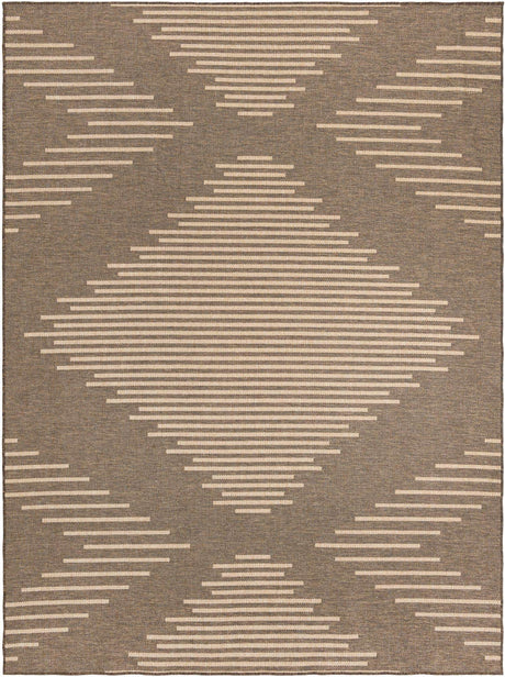 Brown 9' x 12' Dunes Rectangle Area Rug 100% Polypropylene With Cotton Backing Carpet for Living, Dining, Office, Dorms, Bedrooms for Sale at Rug Engine