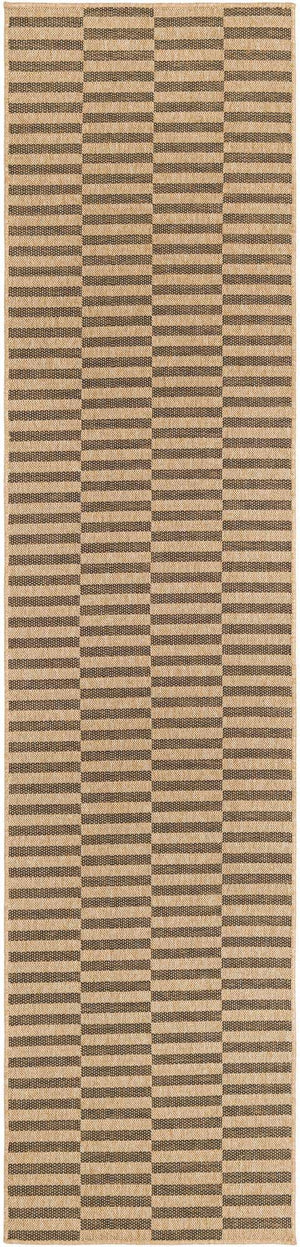 Natural and Brown 2' 9 x 12' Dunes Runner Area Rug 100% Polypropylene With Cotton Backing Carpet for Living, Dining, Office, Dorms, Bedrooms for Sale at Rug Engine