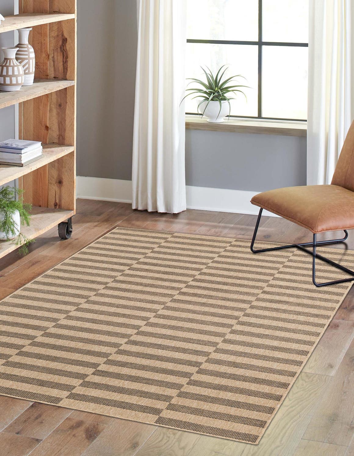 Natural and Brown 9' x 12' Dunes Rectangle Area Rug 100% Polypropylene With Cotton Backing Carpet for Living, Dining, Office, Dorms, Bedrooms for Sale at Rug Engine
