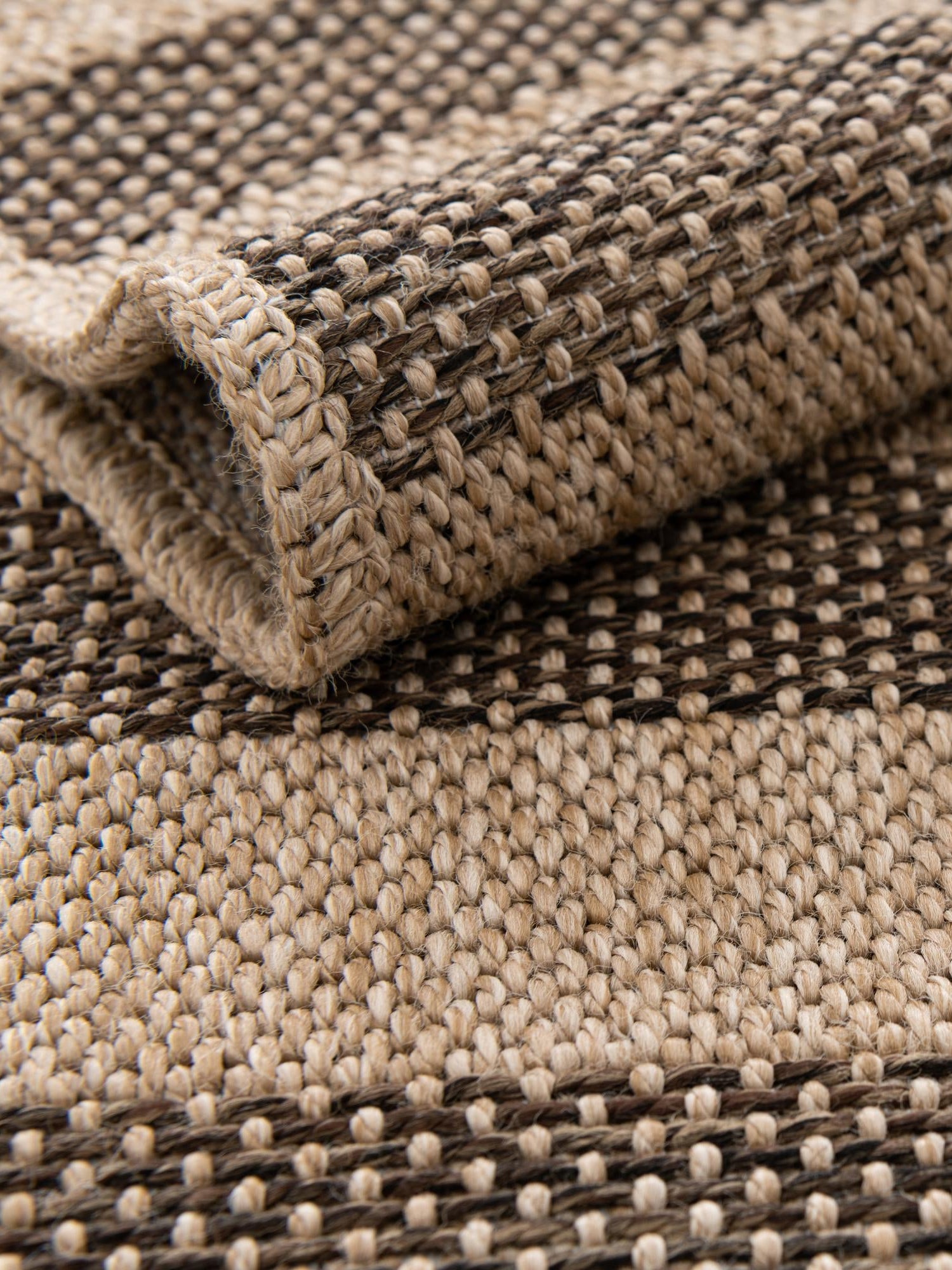 Natural and Brown 8' x 10' Dunes Rectangle Area Rug 100% Polypropylene With Cotton Backing Carpet for Living, Dining, Office, Dorms, Bedrooms for Sale at Rug Engine