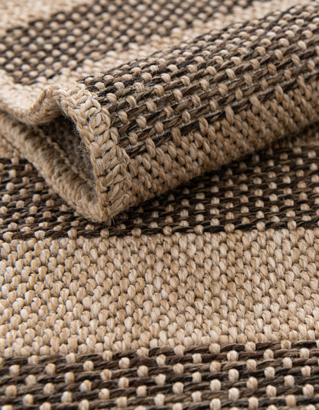 Natural and Brown 6' 3 x 9' Dunes Rectangle Area Rug 100% Polypropylene With Cotton Backing Carpet for Living, Dining, Office, Dorms, Bedrooms for Sale at Rug Engine