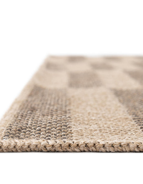 Natural and Brown 8' x 10' Dunes Rectangle Area Rug 100% Polypropylene With Cotton Backing Carpet for Living, Dining, Office, Dorms, Bedrooms for Sale at Rug Engine