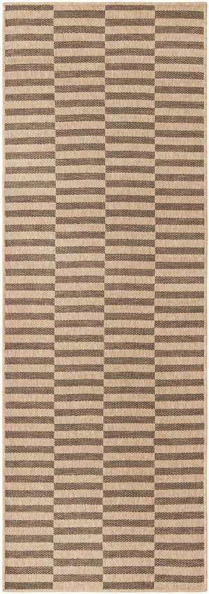 Natural and Brown 2' 9 x 8' Dunes Runner Area Rug 100% Polypropylene With Cotton Backing Carpet for Living, Dining, Office, Dorms, Bedrooms for Sale at Rug Engine
