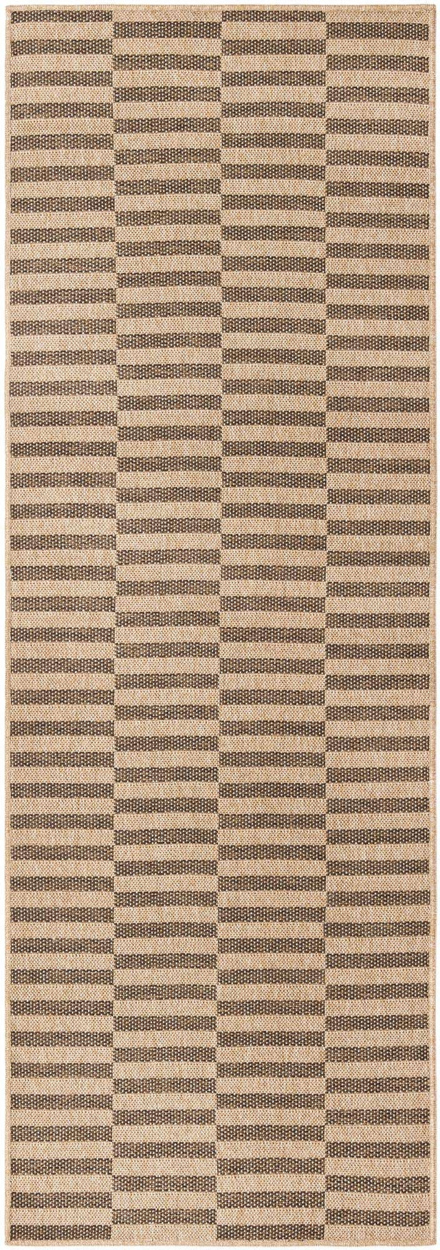 Natural and Brown 2' 9 x 8' Dunes Runner Area Rug 100% Polypropylene With Cotton Backing Carpet for Living, Dining, Office, Dorms, Bedrooms for Sale at Rug Engine