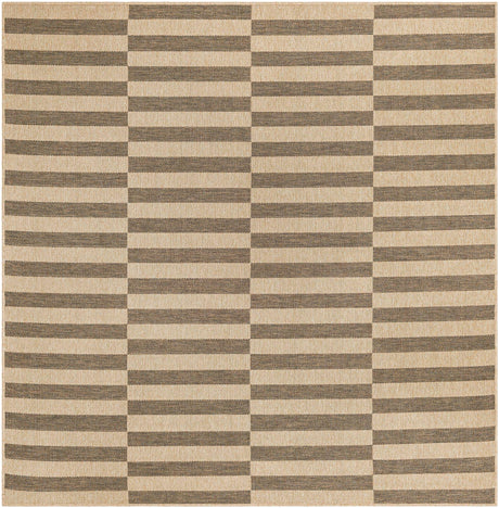 Natural and Brown 7' 10 x 7' 10 Dunes Square Area Rug 100% Polypropylene With Cotton Backing Carpet for Living, Dining, Office, Dorms, Bedrooms for Sale at Rug Engine