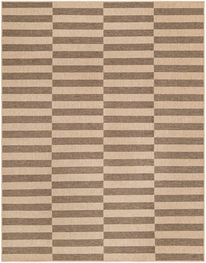 Natural and Brown 8' x 10' Dunes Rectangle Area Rug 100% Polypropylene With Cotton Backing Carpet for Living, Dining, Office, Dorms, Bedrooms for Sale at Rug Engine