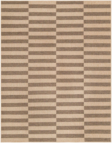 Natural and Brown 8' x 10' Dunes Rectangle Area Rug 100% Polypropylene With Cotton Backing Carpet for Living, Dining, Office, Dorms, Bedrooms for Sale at Rug Engine