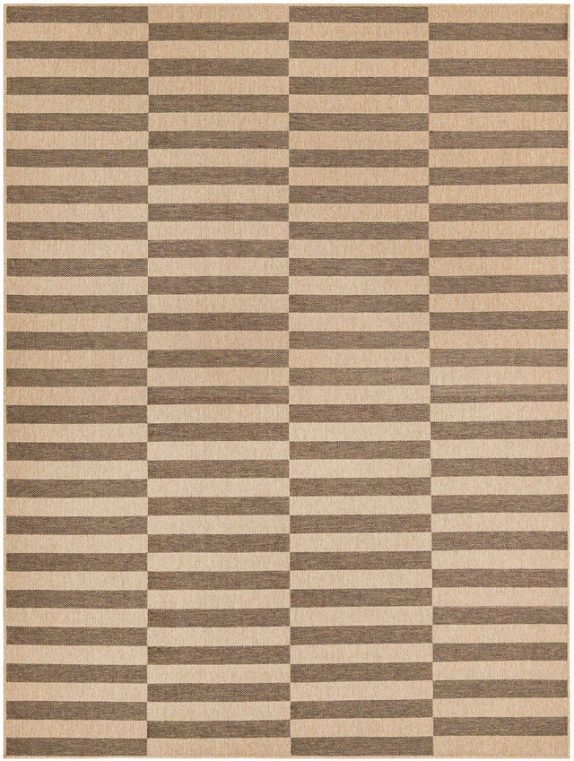 Natural and Brown 9' x 12' Dunes Rectangle Area Rug 100% Polypropylene With Cotton Backing Carpet for Living, Dining, Office, Dorms, Bedrooms for Sale at Rug Engine