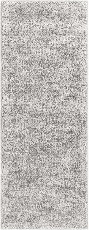 Gray 2' x 5' 3 Finsbury Runner Area Rug 60% Polypropylene & 40% Polyester Contemporary Carpet for Living Rooms, Dining, Offices for Sale at Rug Engine