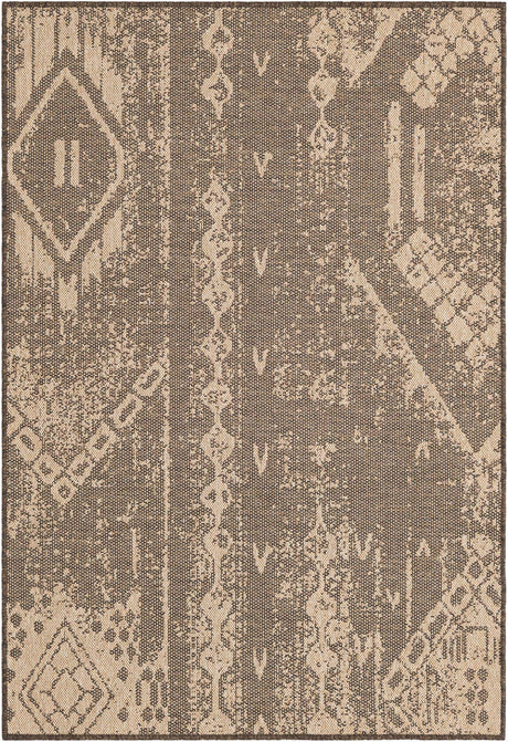 Natural and Brown 4' 1 x 6' 1 Dunes Rectangle Area Rug 100% Polypropylene With Cotton Backing Carpet for Living, Dining, Office, Dorms, Bedrooms for Sale at Rug Engine
