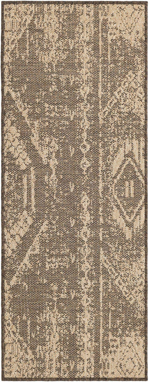 Natural and Brown 2' x 5' 3 Dunes Runner Area Rug 100% Polypropylene With Cotton Backing Carpet for Living, Dining, Office, Dorms, Bedrooms for Sale at Rug Engine