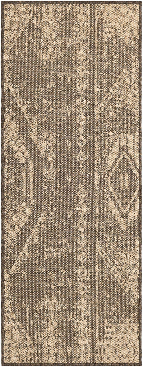 Natural and Brown 2' x 5' 3 Dunes Runner Area Rug 100% Polypropylene With Cotton Backing Carpet for Living, Dining, Office, Dorms, Bedrooms for Sale at Rug Engine