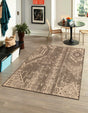 Natural and Brown 9' x 12' Dunes Rectangle Area Rug 100% Polypropylene With Cotton Backing Carpet for Living, Dining, Office, Dorms, Bedrooms for Sale at Rug Engine