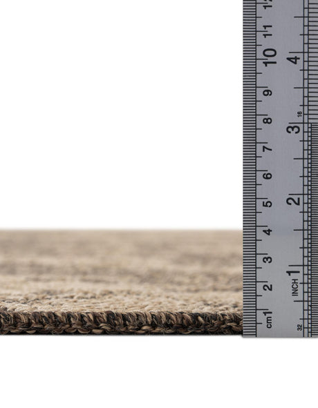 Natural and Brown 8' x 10' Dunes Rectangle Area Rug 100% Polypropylene With Cotton Backing Carpet for Living, Dining, Office, Dorms, Bedrooms for Sale at Rug Engine