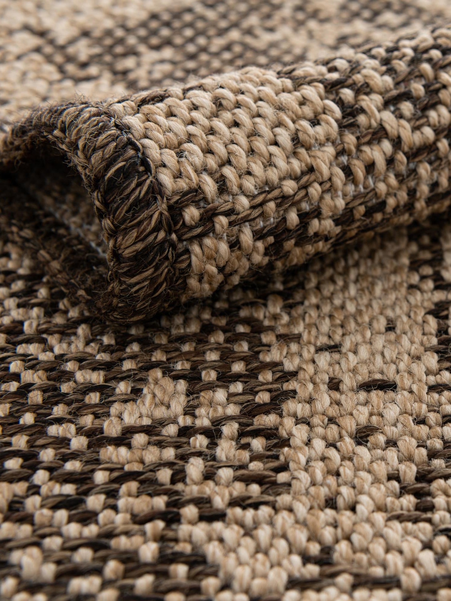 Natural and Brown 5' 5 x 8' Dunes Rectangle Area Rug 100% Polypropylene With Cotton Backing Carpet for Living, Dining, Office, Dorms, Bedrooms for Sale at Rug Engine