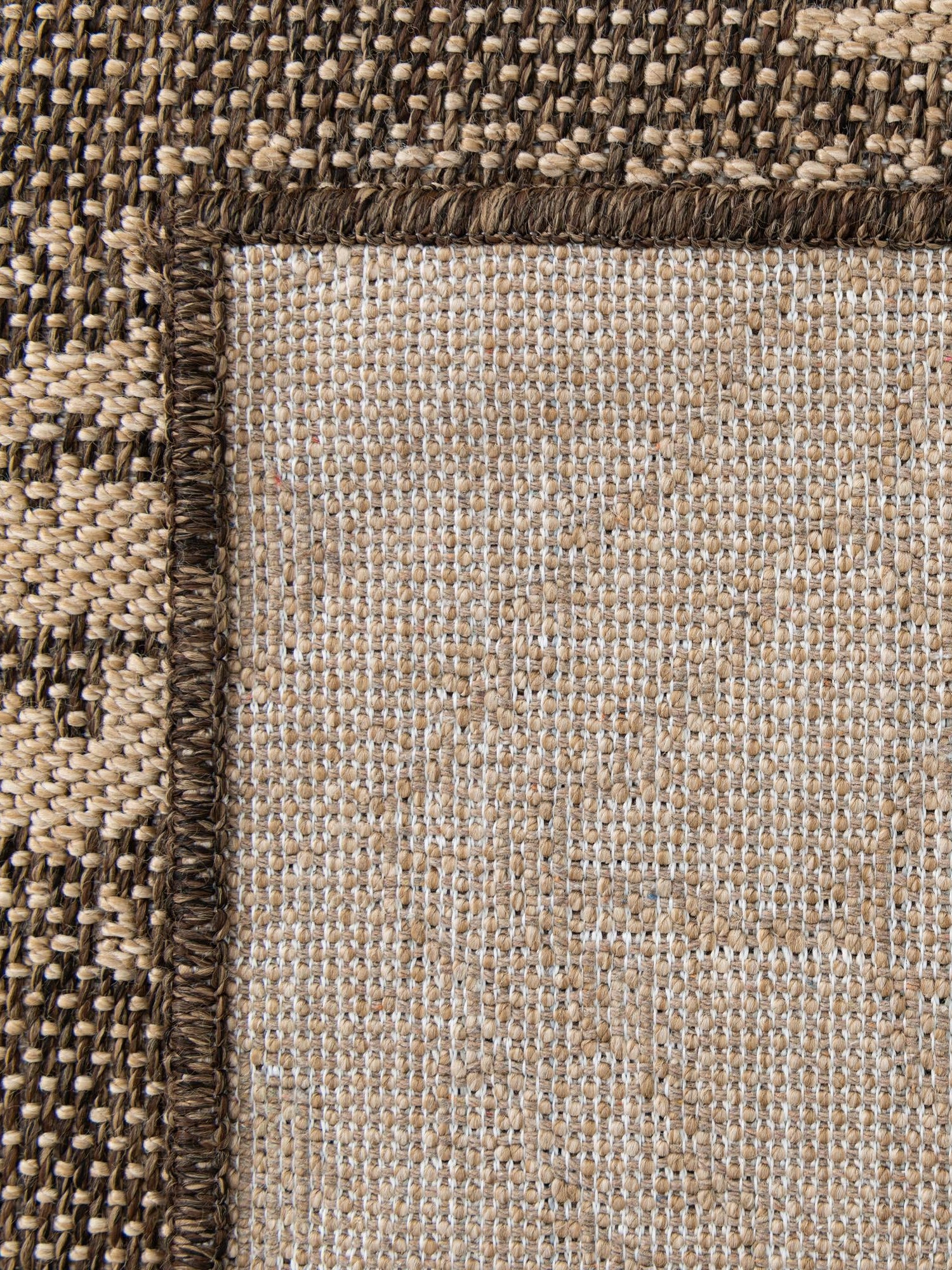 Natural and Brown 8' x 10' Dunes Rectangle Area Rug 100% Polypropylene With Cotton Backing Carpet for Living, Dining, Office, Dorms, Bedrooms for Sale at Rug Engine