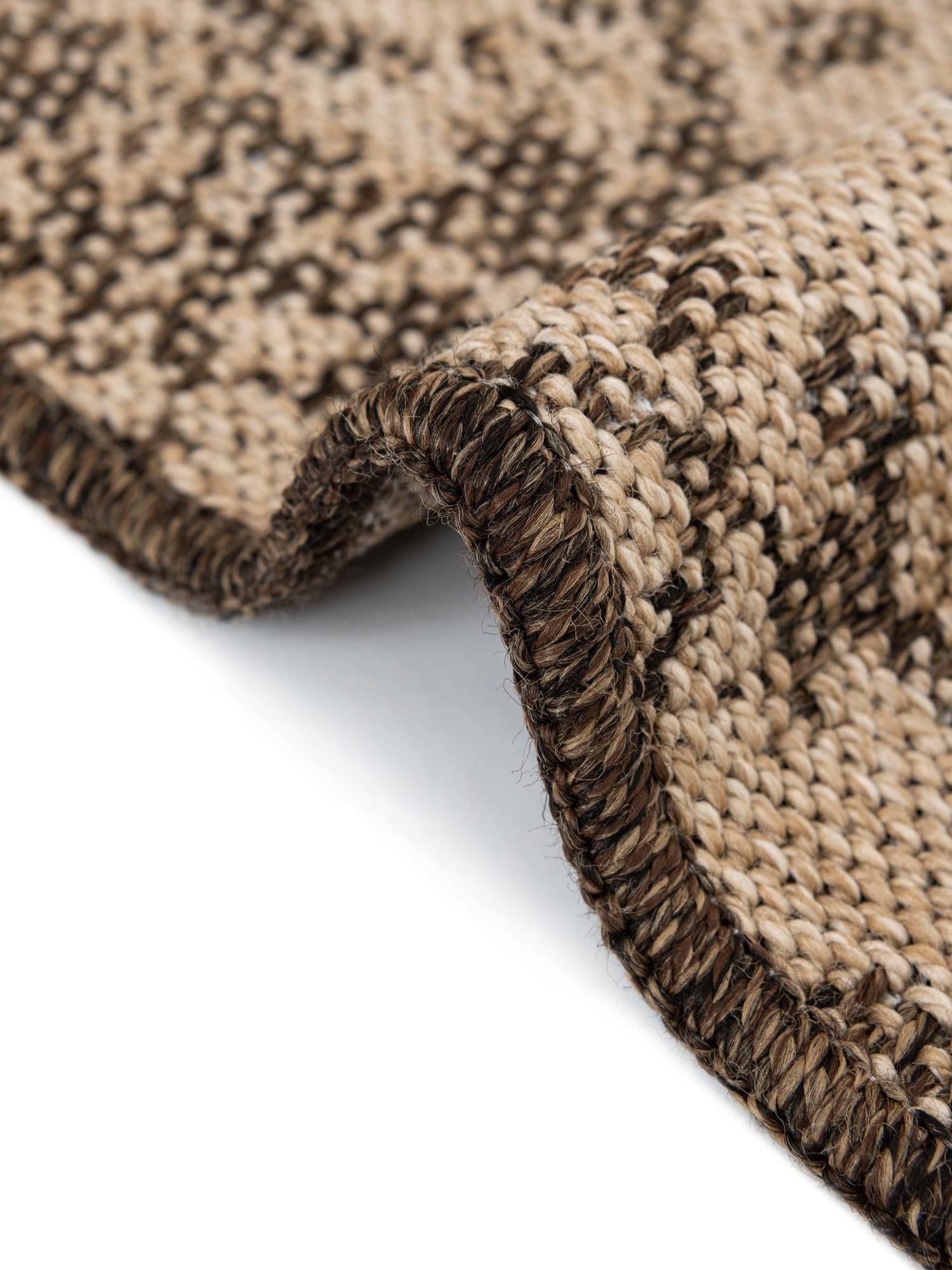 Natural and Brown 6' 3 x 9' Dunes Rectangle Area Rug 100% Polypropylene With Cotton Backing Carpet for Living, Dining, Office, Dorms, Bedrooms for Sale at Rug Engine