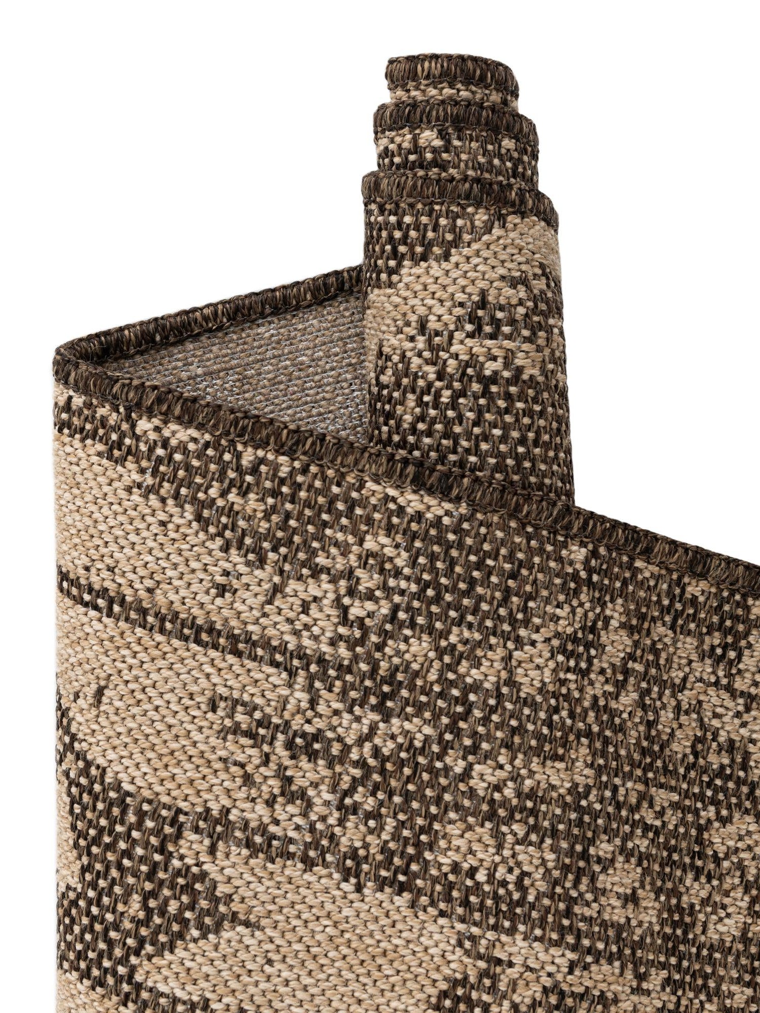 Natural and Brown 4' 1 x 6' 1 Dunes Rectangle Area Rug 100% Polypropylene With Cotton Backing Carpet for Living, Dining, Office, Dorms, Bedrooms for Sale at Rug Engine