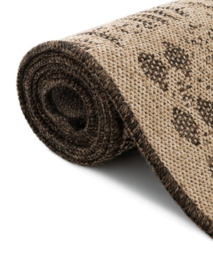 Natural and Brown 9' x 12' Dunes Rectangle Area Rug 100% Polypropylene With Cotton Backing Carpet for Living, Dining, Office, Dorms, Bedrooms for Sale at Rug Engine