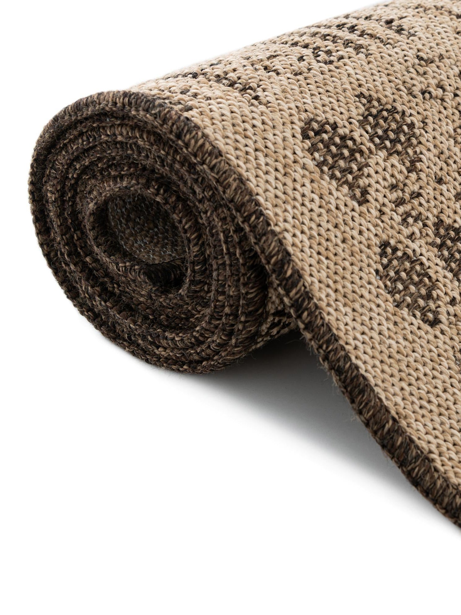 Natural and Brown 4' 1 x 6' 1 Dunes Rectangle Area Rug 100% Polypropylene With Cotton Backing Carpet for Living, Dining, Office, Dorms, Bedrooms for Sale at Rug Engine
