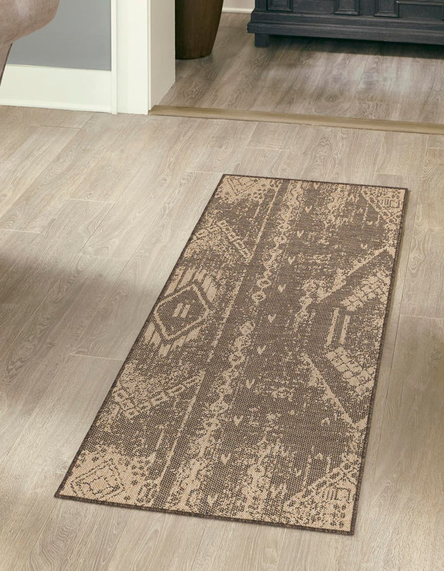 Natural and Brown 2' 9 x 6' 1 Dunes Runner Area Rug 100% Polypropylene With Cotton Backing Carpet for Living, Dining, Office, Dorms, Bedrooms for Sale at Rug Engine