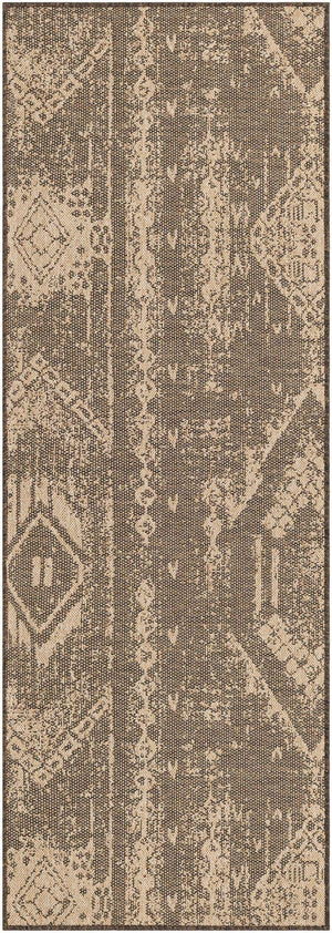 Natural and Brown 2' 9 x 8' Dunes Runner Area Rug 100% Polypropylene With Cotton Backing Carpet for Living, Dining, Office, Dorms, Bedrooms for Sale at Rug Engine