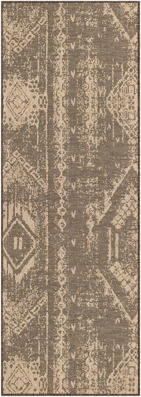 Natural and Brown 2' 9 x 8' Dunes Runner Area Rug 100% Polypropylene With Cotton Backing Carpet for Living, Dining, Office, Dorms, Bedrooms for Sale at Rug Engine