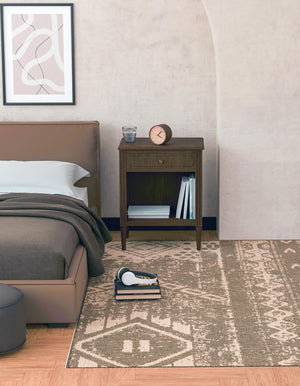 Natural and Brown 8' x 8' Dunes Square Area Rug 100% Polypropylene With Cotton Backing Carpet for Living, Dining, Office, Dorms, Bedrooms for Sale at Rug Engine