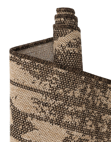 Natural and Brown 8' x 8' Dunes Square Area Rug 100% Polypropylene With Cotton Backing Carpet for Living, Dining, Office, Dorms, Bedrooms for Sale at Rug Engine