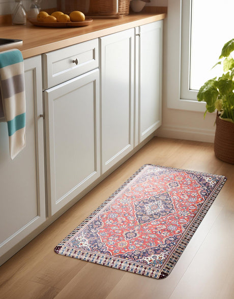 Anti-Fatigue Red 2' x 3' Comfort Standing Mat  for Kitchen, Bath, Laundry Room, Office Colorful PVC Durable Non-Slip Water Resistant Spill Proof Rug Thick Rubber for Sale at Rug Engine