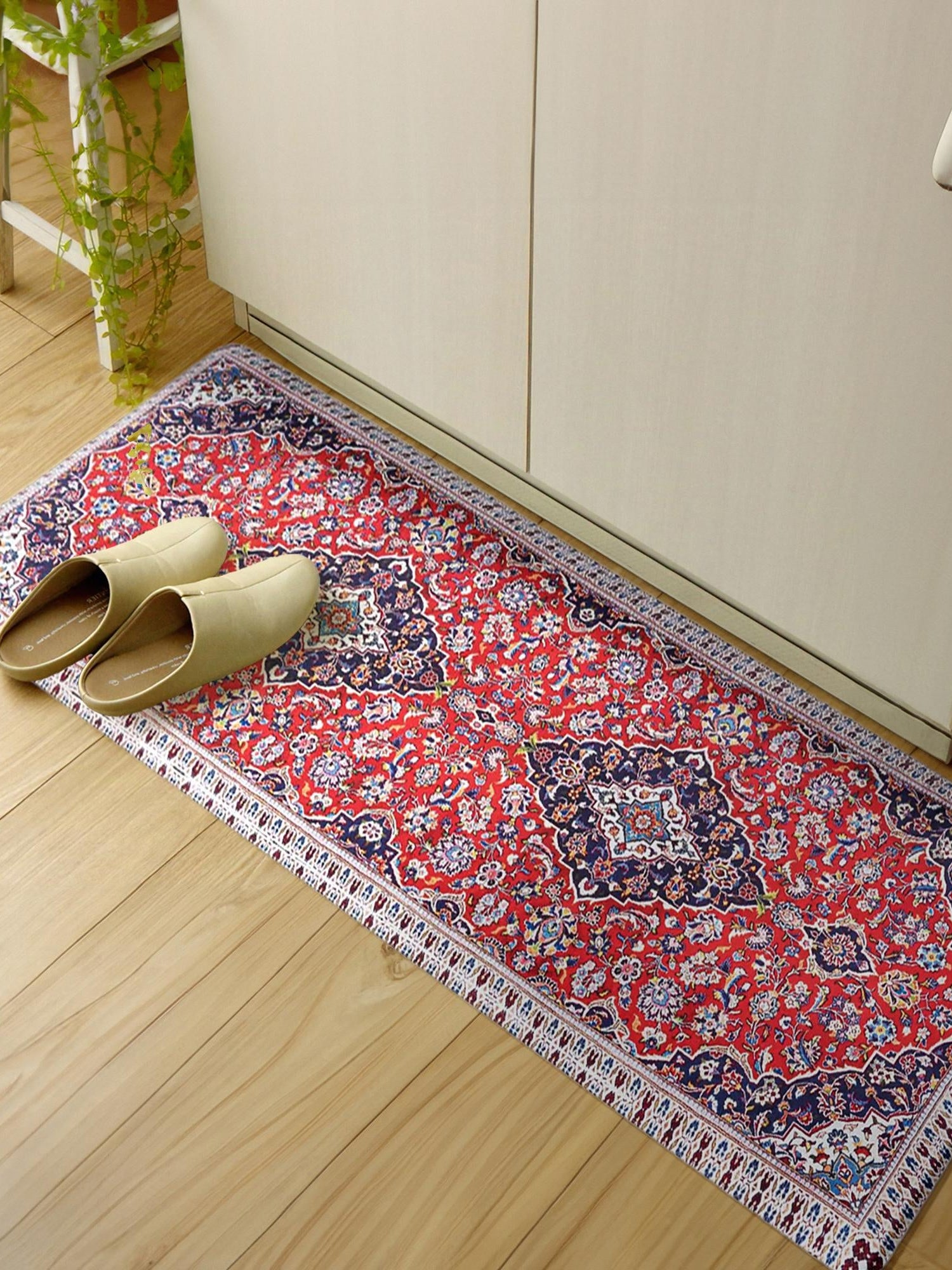 Anti-Fatigue Red 2' x 5' Comfort Standing Mat  for Kitchen, Bath, Laundry Room, Office Colorful PVC Durable Non-Slip Water Resistant Spill Proof Rug Thick Rubber for Sale at Rug Engine