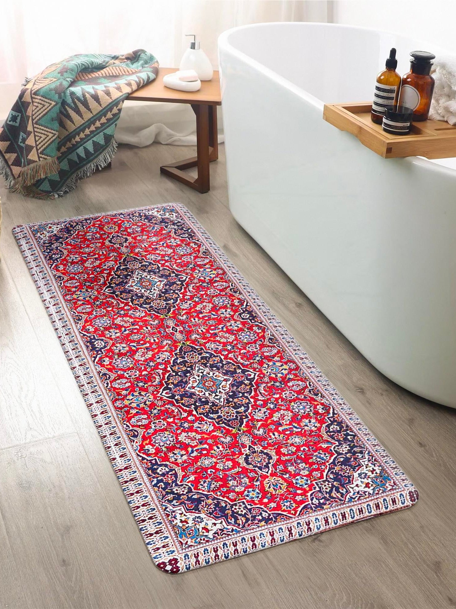 Anti-Fatigue Red 2' x 5' Comfort Standing Mat  for Kitchen, Bath, Laundry Room, Office Colorful PVC Durable Non-Slip Water Resistant Spill Proof Rug Thick Rubber for Sale at Rug Engine