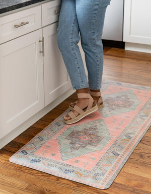 Rose Pink 2' x 3' Comfort Mat Rectangle Rug