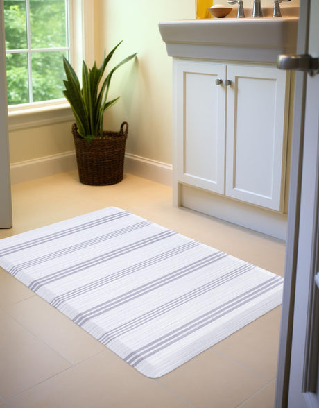 Anti-Fatigue White 2' x 3' Comfort Standing Mat  for Kitchen, Bath, Laundry Room, Office Colorful PVC Durable Non-Slip Water Resistant Spill Proof Rug Thick Rubber for Sale at Rug Engine